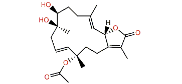12-Acetyl-7,12-epi-sinumaximol G